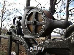 Antique Vintage Cast Iron Jacob Ney Hay Trolley Pat. 1879 Farm Tool Pulley