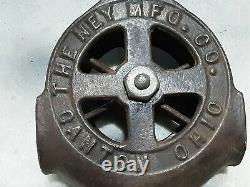 Antique Vintage Cast Iron NEY Hay Trolley Drop Pulley Pat 1879 Barn Farm Tool