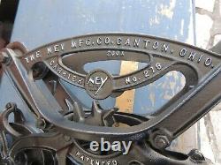 Antique Vintage Cast Iron Ney Mfg Hay Trolley No. 276 200X Farm Barn Pulley Tool
