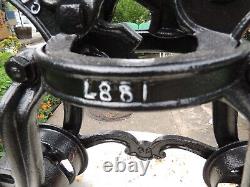 Antique Vintage Cast Iron Ney Mfg. Hay Trolley Pat 1887, Daper 5, Farm Pulley