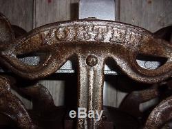 Antique Vintage Cast Iron Porter Meadow King Hay Trolley/Old Farm Tool