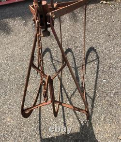 Antique Vintage F. E. Myers Hay Grapple Claw Trolley Forks Spear Ashland Ohio