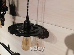 Antique Vintage F. E. Myers Hay Unloader/trolley Rustic Light Fixture & Track
