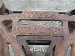 Antique Vintage F. E. Myers Unloader Hay Barn Trolley Ashland Ohio