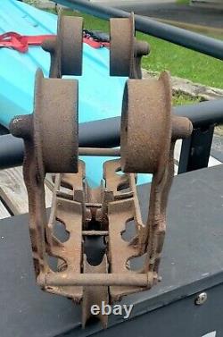 Antique Vintage Hay Trolley Cast Iron FE Myers OK Pat Nov 4 1884 Farm Barn Tool