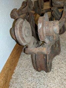Antique Vintage Louden VICTOR Barn Farm Hay Trolley Carrier Pulley Patent 1897