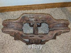 Antique Vintage Louden VICTOR Barn Farm Hay Trolley Carrier Pulley Patent 1897