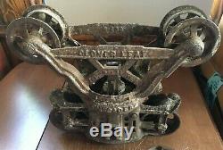 Antique Vintage Myers Cloverleaf Hay Trolley & Pulley Ashland Ohio Pat May 1903