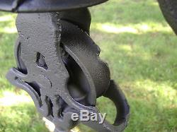 Antique Vintage Pat 1884 Cast Iron FE Myers Hay Trolley Farm Pulley