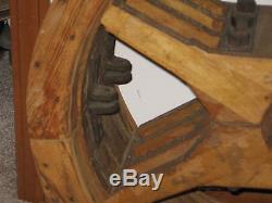 Antique Wooden Belt Wheel Large