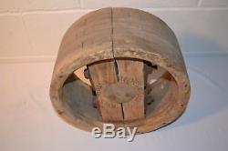 Antique Wooden Reeves Pulley Co. Columbus Ind. Line Shaft Pulley