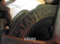 Antique Yale Towne 1/4 ton stamford ct Chain Hoist differential Pulley Block