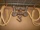 Antique barn hay trolley with track & rope / antique loudens hay trolley