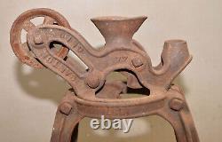 Antique primitive 1887 patent Ney cast iron hay trolley carrier unloader tool