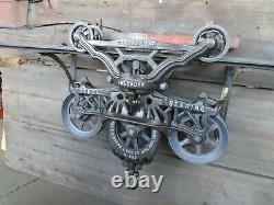 Antique/primitive F. E Myers Cloverleafhay Trolley Restored Rustic Decor Lighting