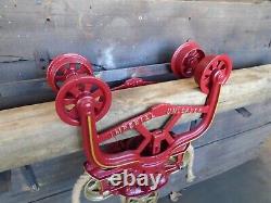 Antique/primitive F. E Myers Imperial Hay Trolley Restored Rustic Decor Lighting