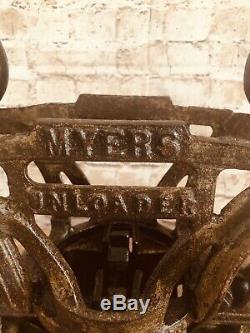 Antique/primitive Myers Hay Trolley Original Restored Rustic Decor Lighting