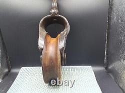 Antique wooden barn pulley