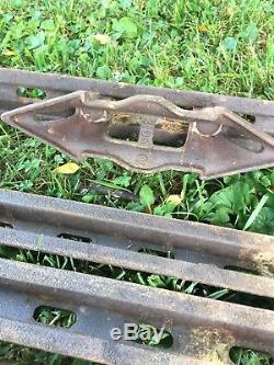 AntiqueF. E. Myers & Bro Co Cast Iron OK Unloader Hay Trolley withtrack & hooks