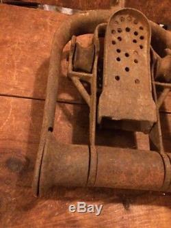 Ashland Hay Trolley Myers Pulley Rope Hook Antique Cast Iron Farm Fork Knife