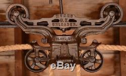 BEAUTIFUL Antique Vtg FE Myers OK Unloader Barn Farm Hay Trolley Carrier Pulley