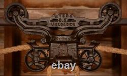 BEAUTIFUL Vintage Myers OK UNLOADER Hay Barn Trolley Carrier Farm Pulley Tool