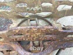 BIG FE Myers OK Unloader Hay Trolley - H 424 Cast Iron Vintage