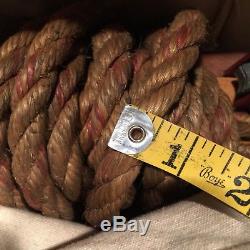 Block And Tackle Iron Wood Pulley Rope Farm Barn Decor Red Hooks PRIORITY MAIL