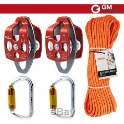 Block and Tackle Pulley Double Braid Rigging Line Rope Rescue Hauling Home Depot
