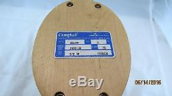 Campbell 5 Triple Steel Wheel Wood Block Pulley 2400 LB WLL New Old Stock