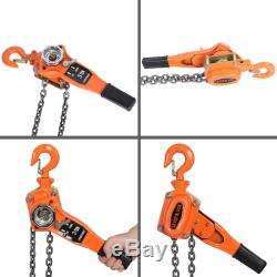 Chain Hoist Block and Tackle 3 Ton 6600lb Winch Capacity Engine Lift Puller Fall