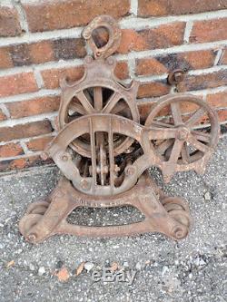 Complete Cast Iron Louden Senior Hay Trolley System
