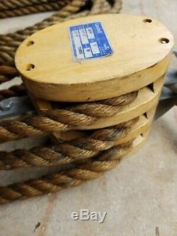 Cooper Wooden block and tackle