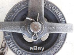Differential Block Pulley (Pair)-Yale & Towne-1/4 Ton-4.5 Sheaves-20' Chain