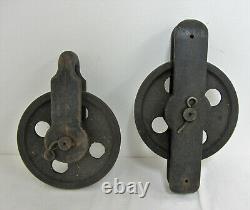 E. Howard Clock Co Tower Clock Compound Pulley Wheel Set for Weight, Cast Iron