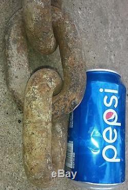 EXTREME LARGE & Heavy Logging / Anchor Chain Rusty. LARGEST YOU WILL FIND