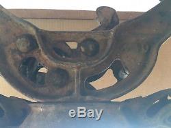 Early Hunt Helms And Ferris Hhf Hay Trolley Carrier Barn Unloader Pat. 1885