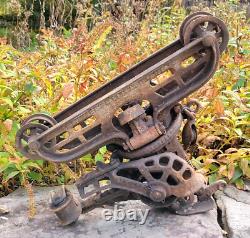 F. E Myers Ashland Sure-Grip UNLOADER Hay Trolley Cast Iron Antique Barn Carrier