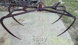 F. E. Myers HAY (GRAPPLE FORKS) CLAW HAY FORKS, Some original Red paint