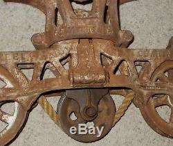 F. E. Myers OK Unloader Hay Trolley with Drop Down Pulley Farm