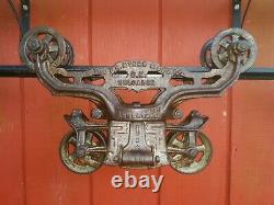 F. E. Myers OK Unloader Hay Trolley with Drop Preserved Barn Pulley Tool Vintage