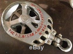 FABULOUS F. E. Myers O. K Unloader Hay Trolley & Drop Pulley, original paint, NOS
