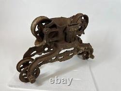 FE Myers Antique Farm Agriculture OK Unloader Cast Iron 19 Hay Trolley Pulley