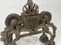 FE Myers Bro Vintage Farm Agriculture Cast Iron Barn 16 Hay Trolley Pulley
