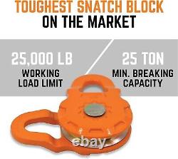 GearAmerica Mega Snatch Block Snatch Block Pulley with 50,000 lbs Breaking