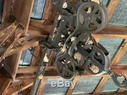 Hay Grapple, Trolley, Pulleys, Rope, and Track