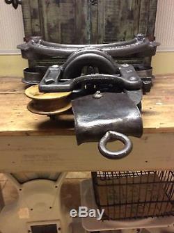 Hay trolley barn vintage antique Carrier Unloader Farm Tool Cast Iron