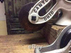 Hay trolley barn vintage antique Carrier Unloader Pulley Farm Cast Iron