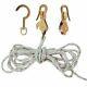 Klein H1802-30SSR Block and Tackle with Guarded Snap & Swivel Hooks & Rope
