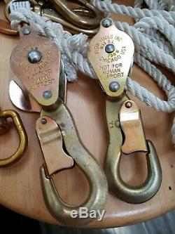 Klein Tool Block And Tackle Hoist #750 With (6) 2012-B Snaps